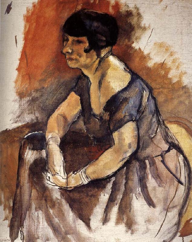 Jules Pascin Lady  Portrait of Andora china oil painting image
